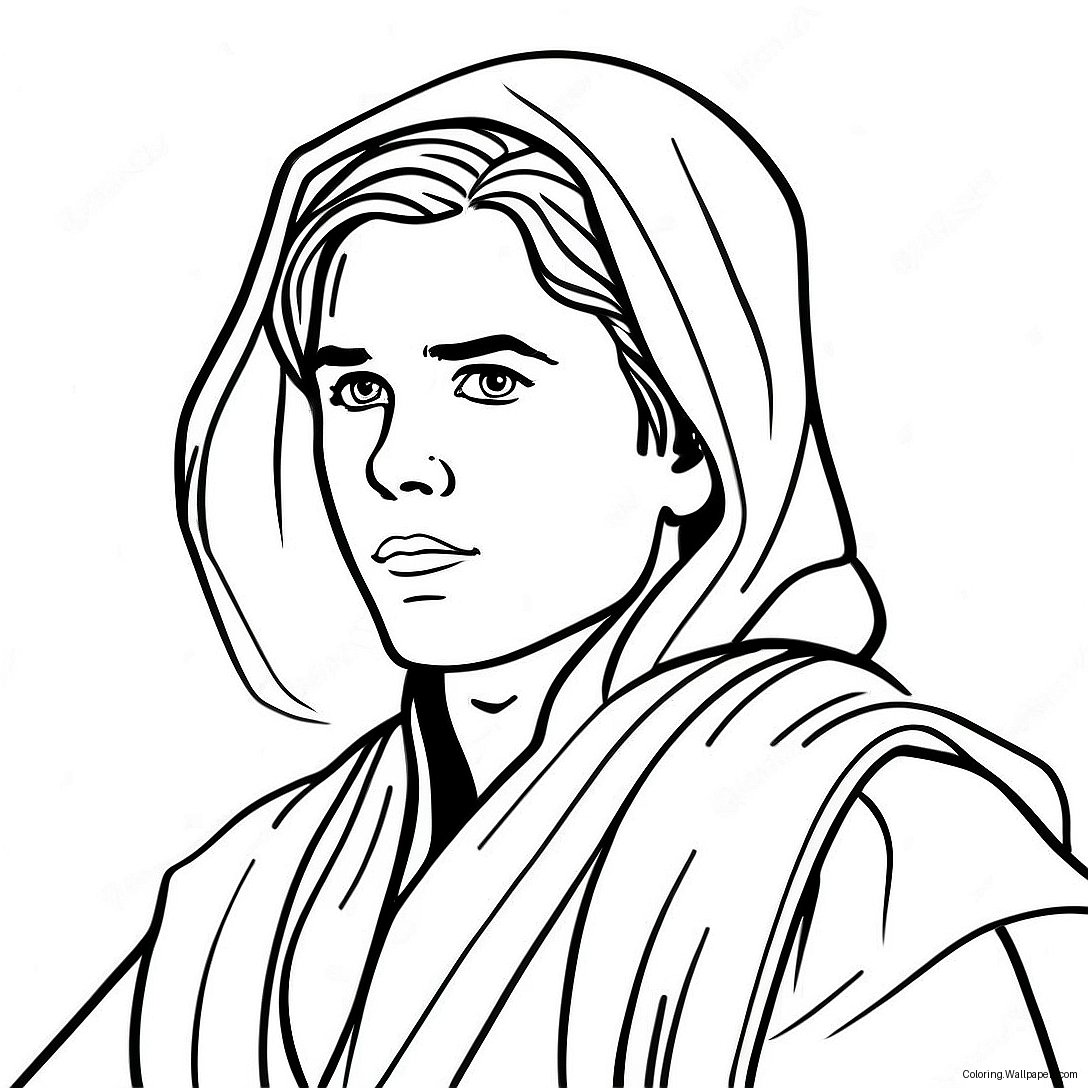 Página Para Colorir Do Jovem Jedi 57007