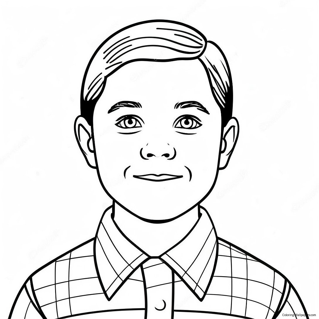 Young Sheldon Coloring Page 43232