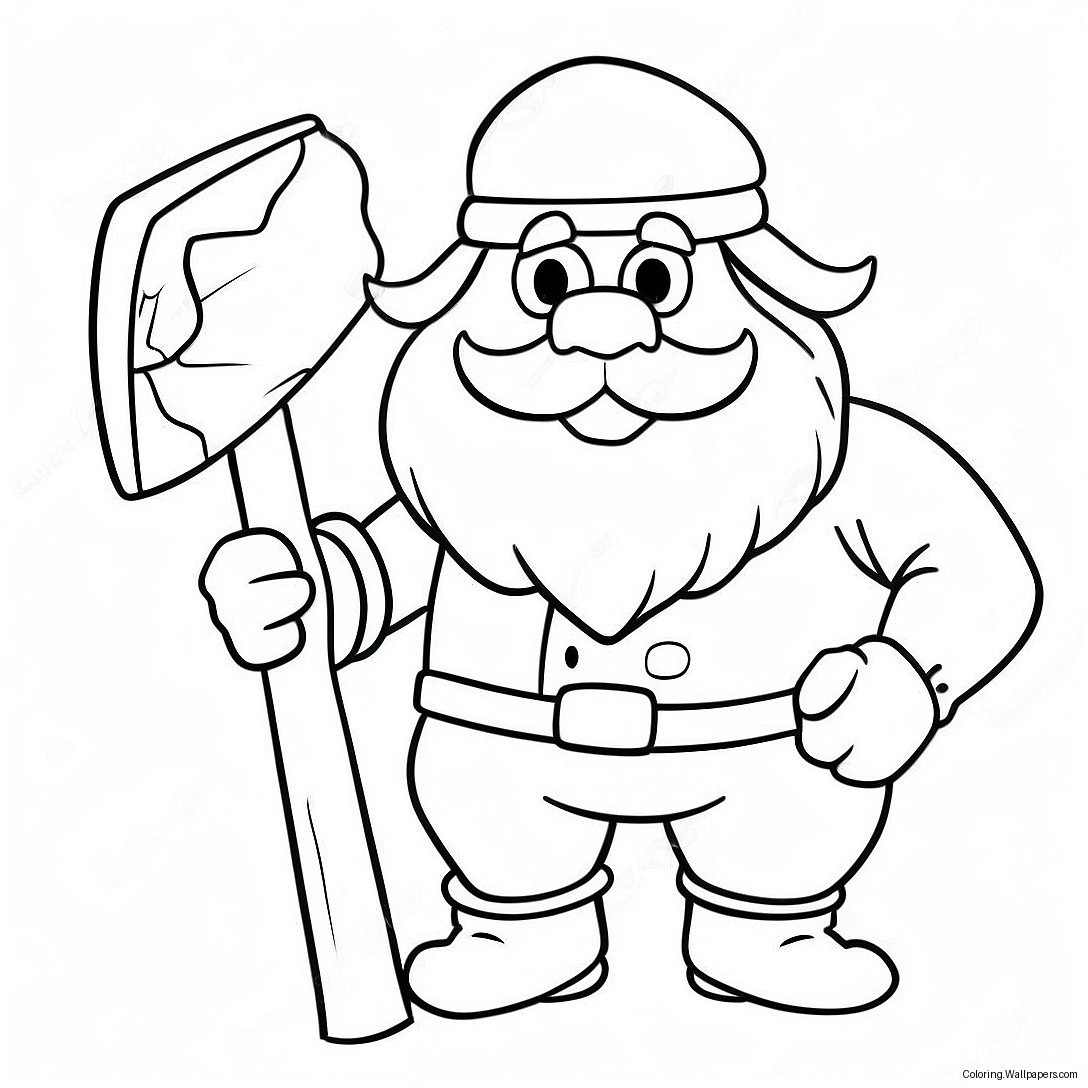 Yukon Cornelius Med Sin Spade Färgläggningssida 32418