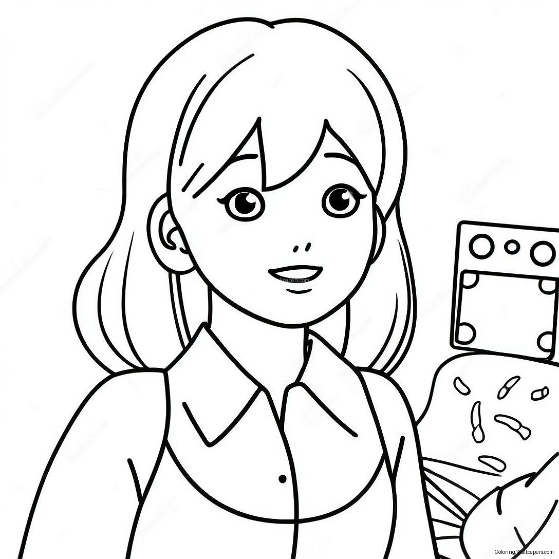 Yumeko Jabami Excited Coloring Page 39046