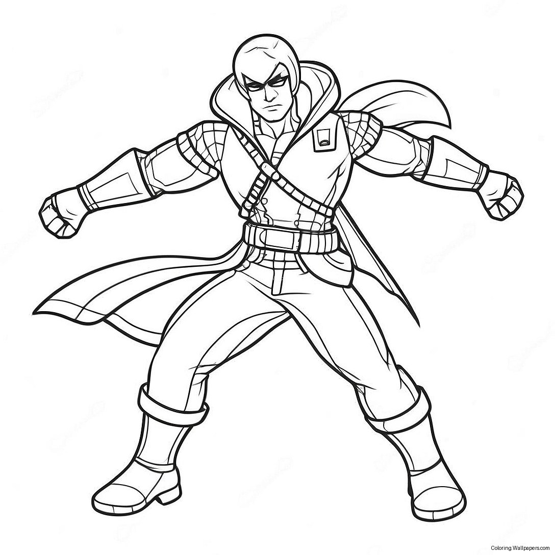 Zane In Action Pose Coloring Page 27433