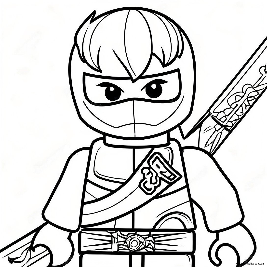 Zane Ninjago Coloring Page 27428