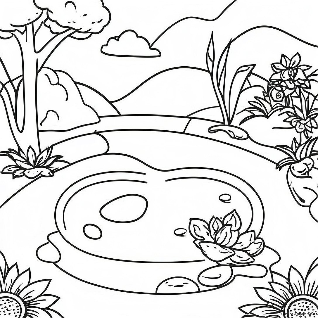 Page À Colorier De Méditation Dans Un Jardin Zen 8763