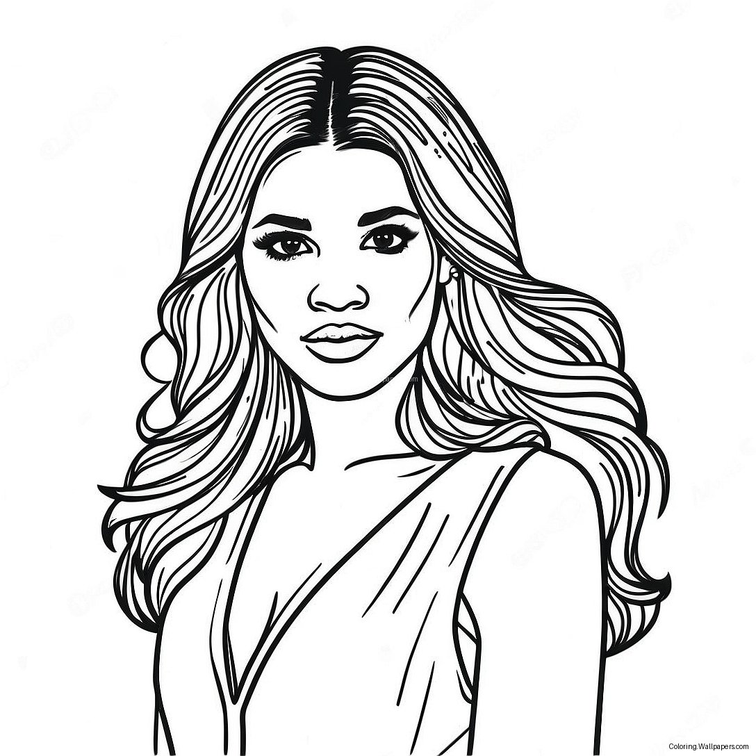 Zendaya Coloring Page 20874