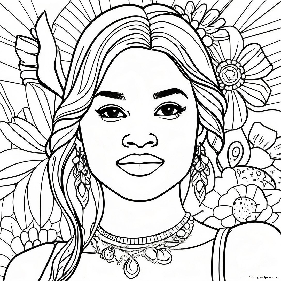 Zendaya Coloring Page 20875