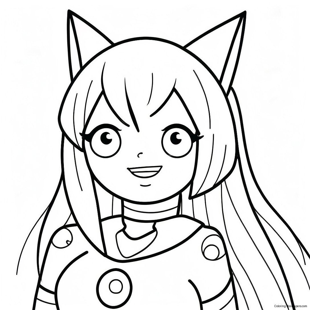 Zero Two Cute Coloring Page 37711