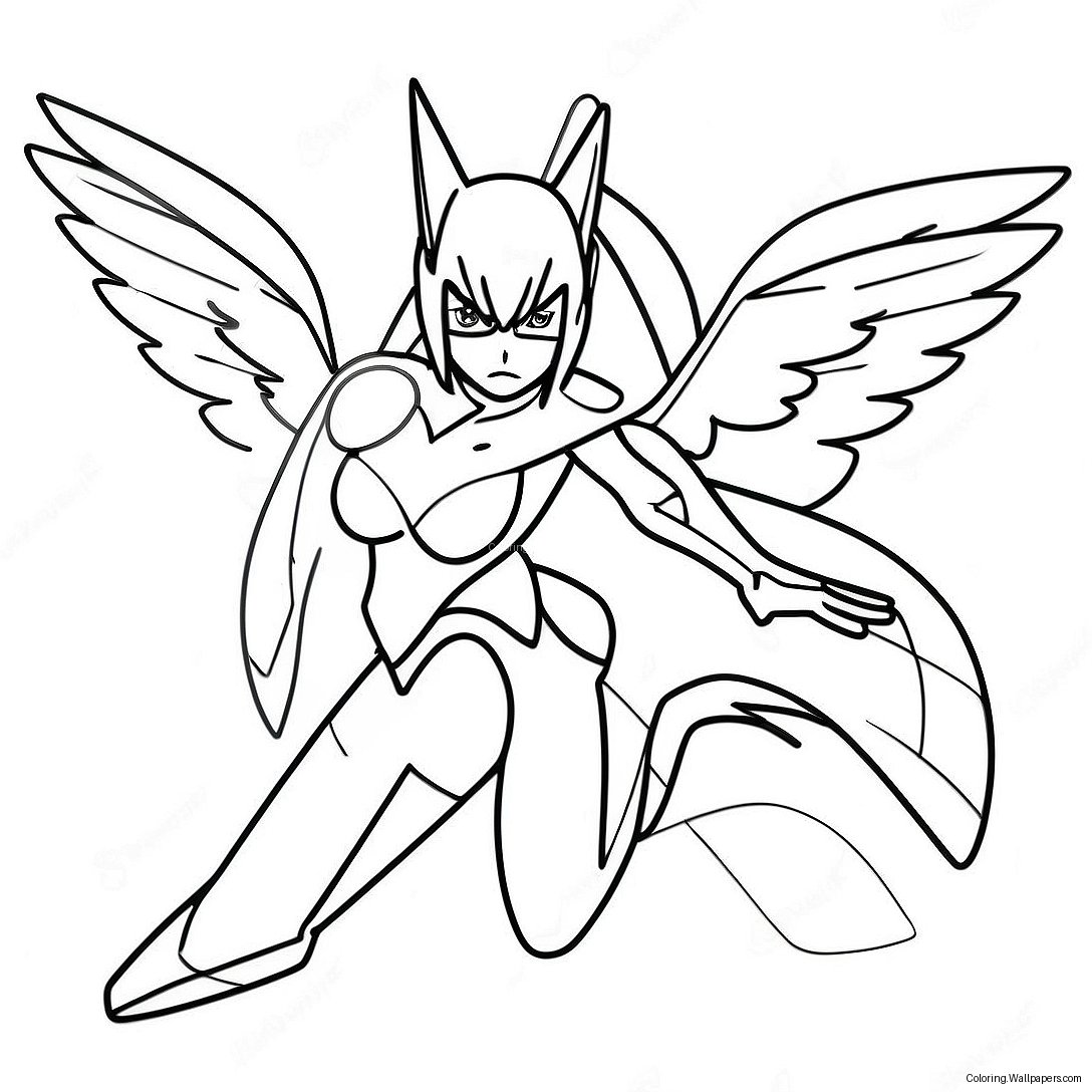 Zero Two In Action Coloring Page 37713