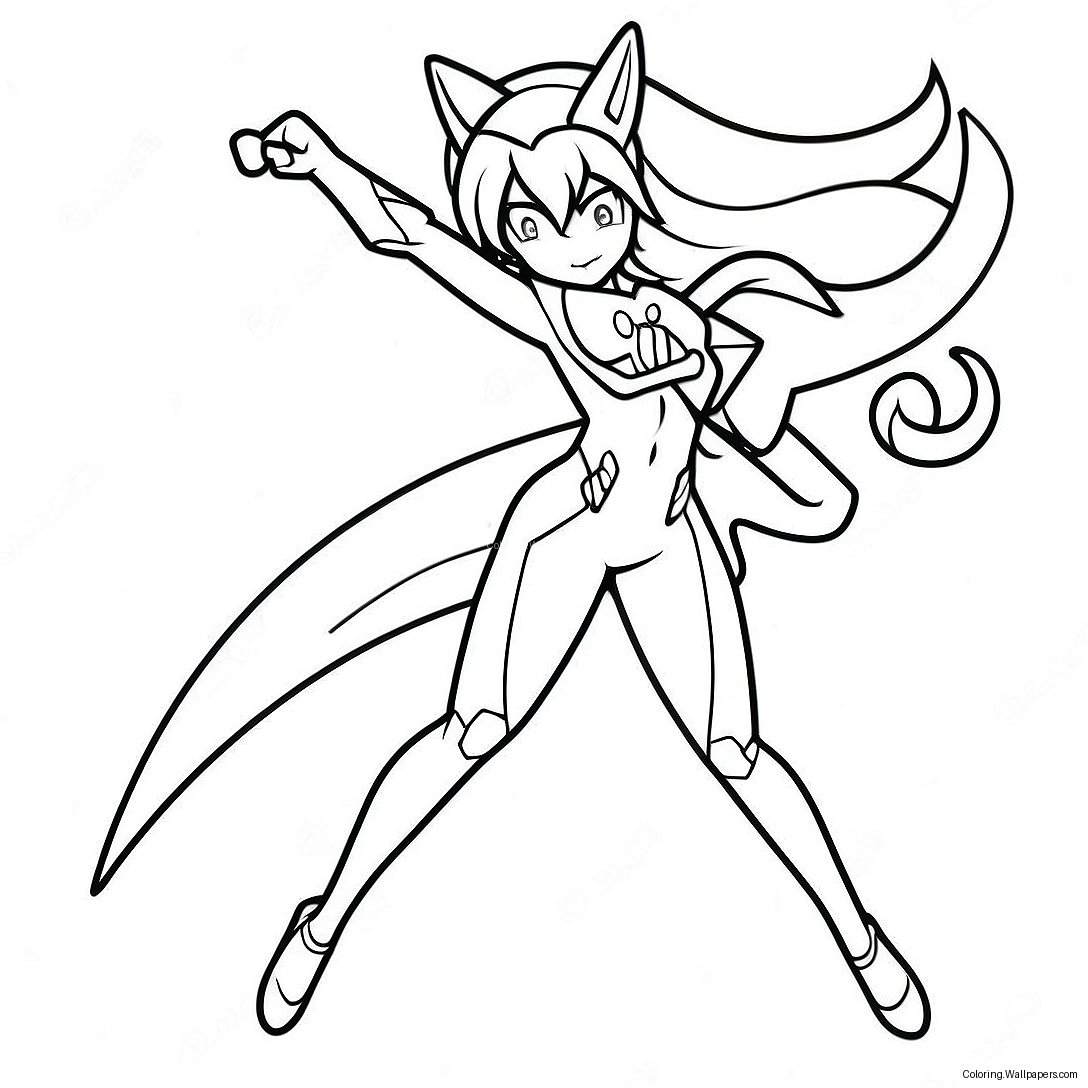 Zero Two In Action Coloring Page 37714