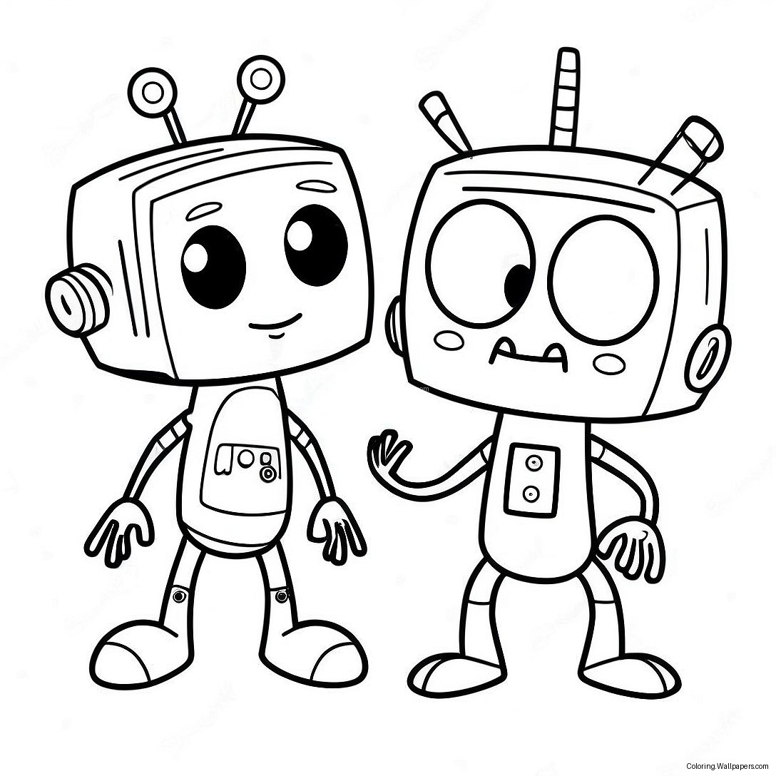 Zim And Gir Silly Adventure Coloring Page 5436