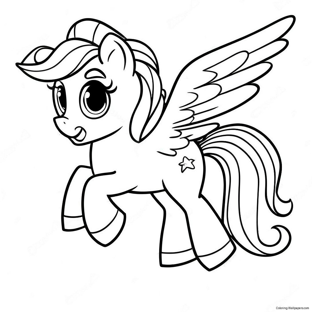 Zipp My Little Pony Flying Coloring Page 55967