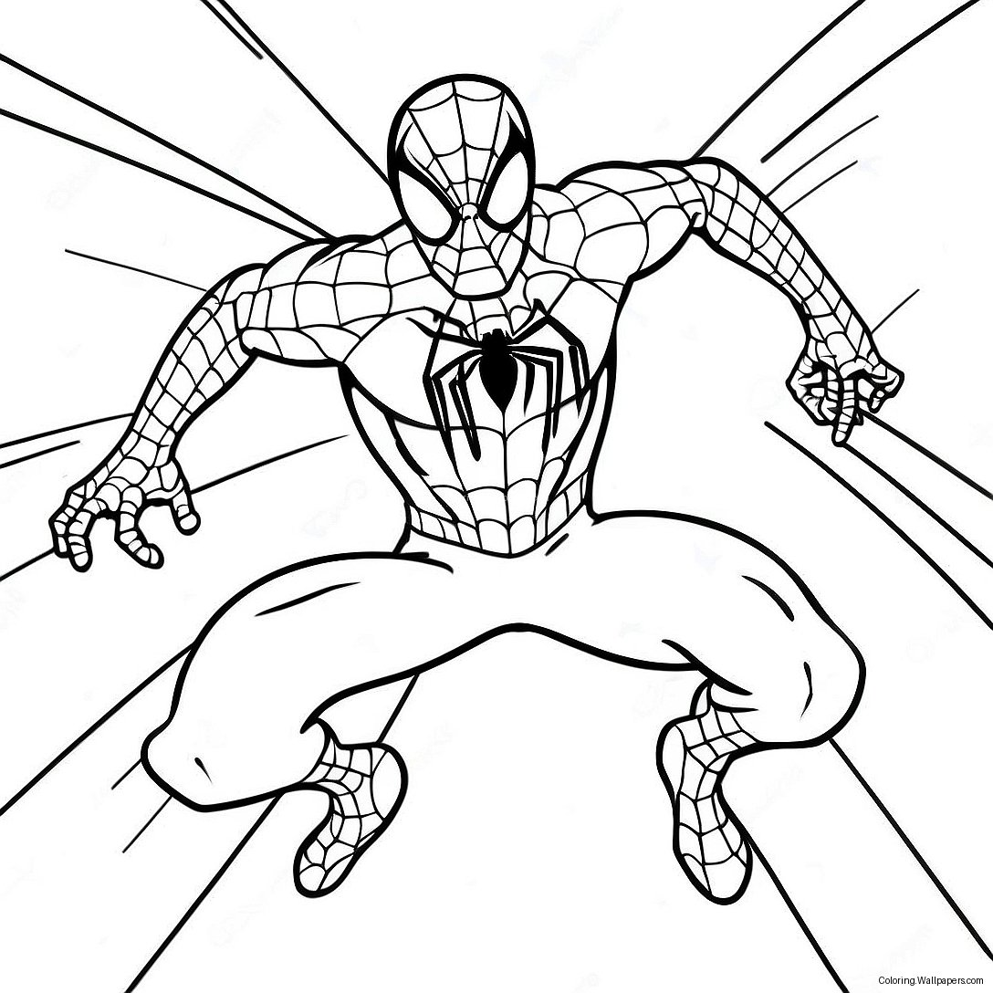 Zombie Spiderman Coloring Page 58270