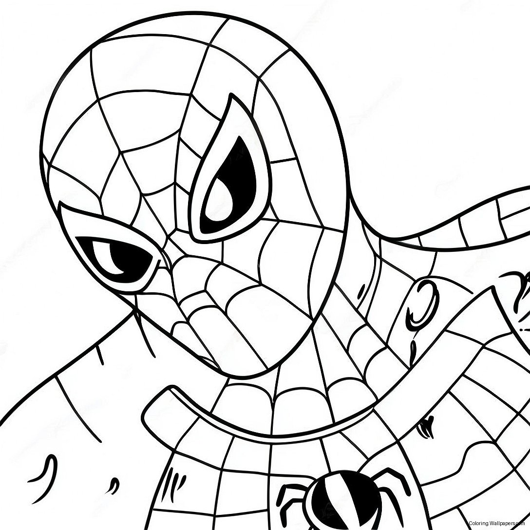 Zombie Spiderman Coloring Page 58272