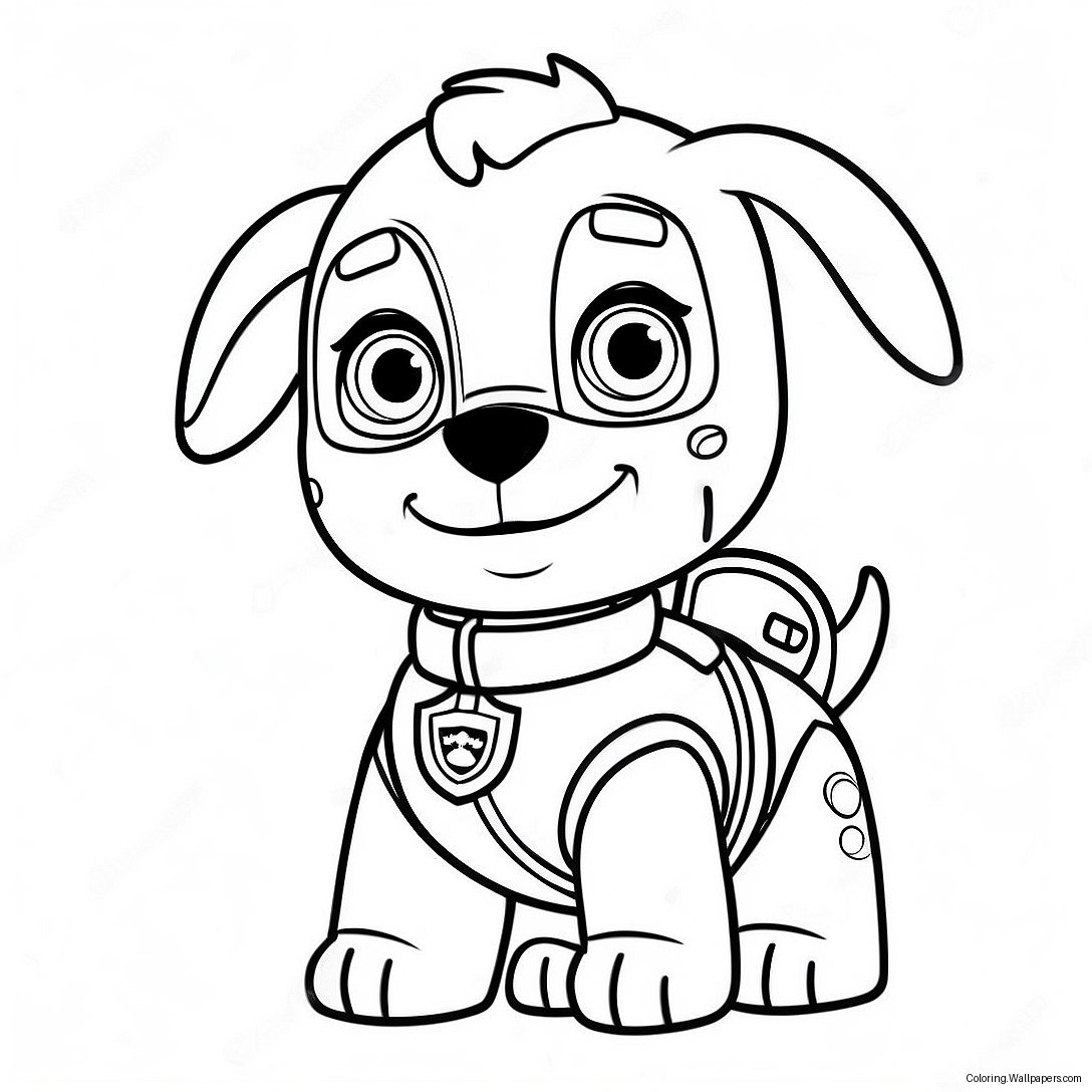 Zuma Paw Patrol Coloring Page 13559