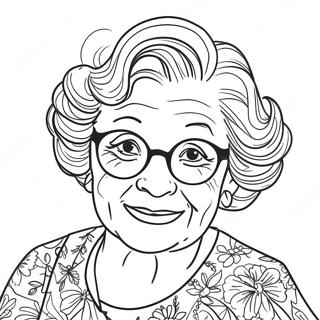 Grandma Coloring Page 10000-8041