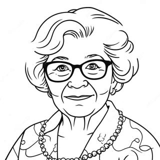 Grandma Coloring Page 10000-8043