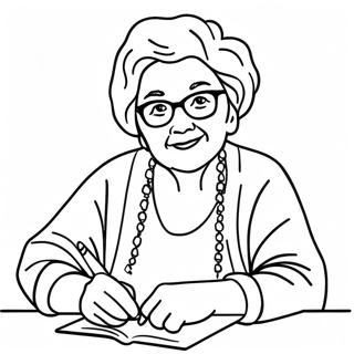 Grandma Coloring Page 10000-8044