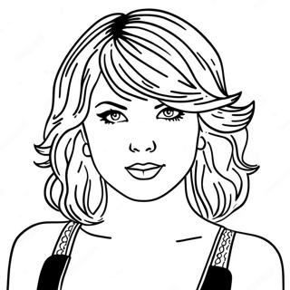 Taylor Swift 1989 Album Cover Coloring Page 1000-799