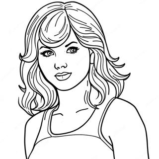 Taylor Swift 1989 Album Cover Coloring Page 1000-800