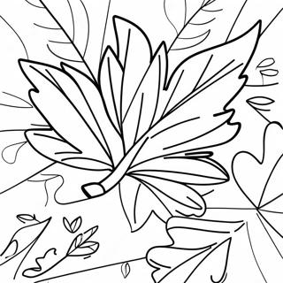 Fall Leaf Coloring Pages