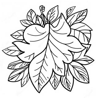 Fall Leaf Coloring Page 10010-8052