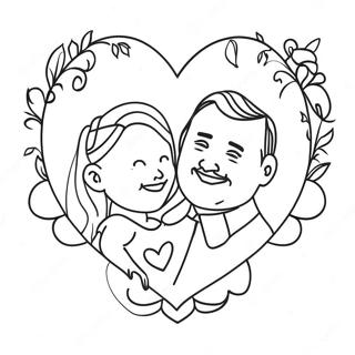 Daughter Fathers Day Heart Coloring Page 10020-8062