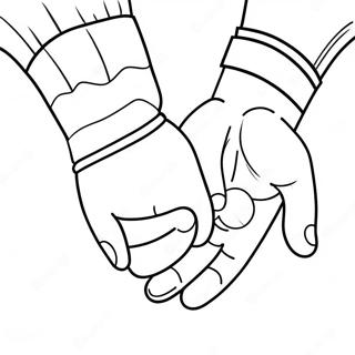 Daughter And Father Holding Hands Coloring Page 10021-8085