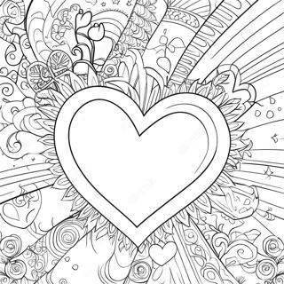 Broken Heart Coloring Page 10030-8074