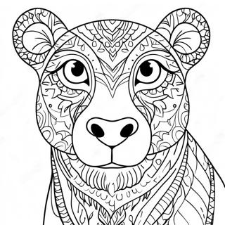 Thick Line Animal Coloring Page 10060-8092