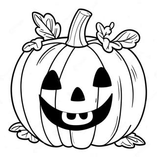 Smiling Jack O Lantern Coloring Page 10111-8143