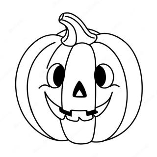 Smiling Jack O Lantern Coloring Page 10111-8144