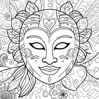 Mask Coloring Pages