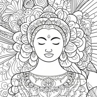 Mindful Breathing Coloring Page 10131-8147