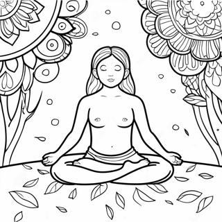 Mindful Breathing Coloring Page 10131-8148