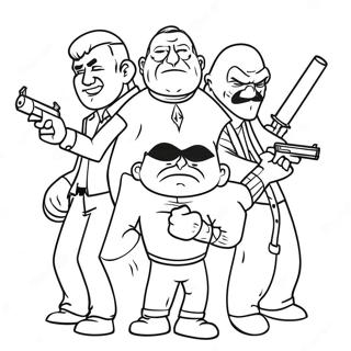 Bad Guys Coloring Pages