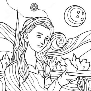 Van Gogh Coloring Pages