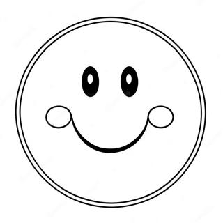 Smiley Face Coloring Page 1020-820