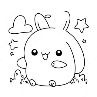 Cute Molang And Piu Piu Coloring Page 10221-8229