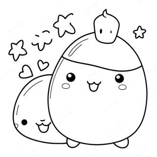 Cute Molang And Piu Piu Coloring Page 10221-8231