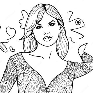 Reputation Taylor Swift Coloring Page 10230-8225