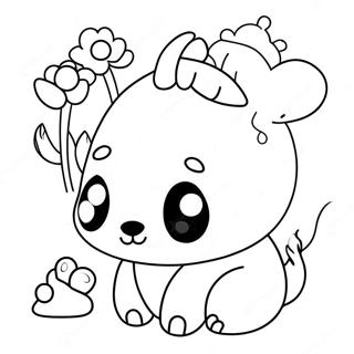 Cute Mini Animals Coloring Page 10240-8234