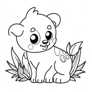 Cute Mini Animals Coloring Page 10240-8236