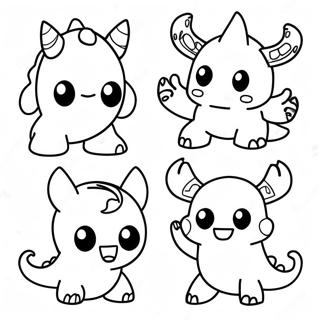 Adorable Mini Monsters Coloring Page 10241-8239