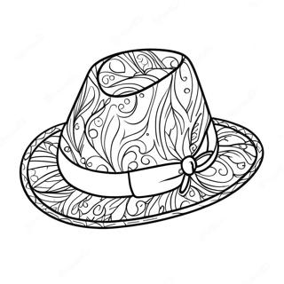 Colorful Kentucky Derby Hat Coloring Page 10261-8258