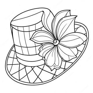 Colorful Kentucky Derby Hat Coloring Page 10261-8260