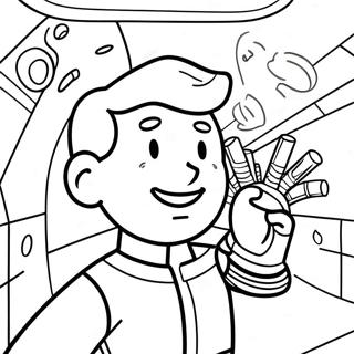 Fallout Vault Boy Coloring Page 10290-8269