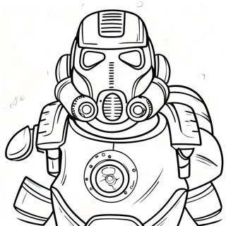 Fallout Power Armor Coloring Page 10291-8273