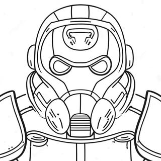 Fallout Power Armor Coloring Page 10291-8274