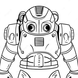 Fallout Power Armor Coloring Page 10291-8275