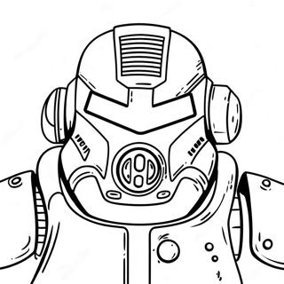 Fallout Power Armor Coloring Page 10291-8276