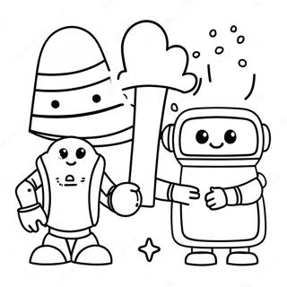 Colorful Storybots Adventure Coloring Page 10321-8305